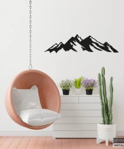 Abstrakte Bergmetall-Wandkunst