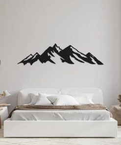 Abstrakte Bergmetall-Wandkunst