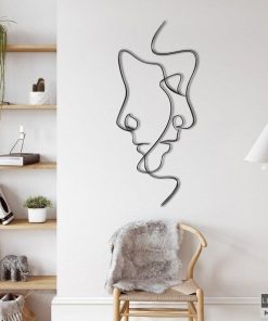 Abstrakte Wandkunst aus Metall