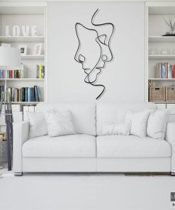 Abstrakte Wandkunst aus Metall