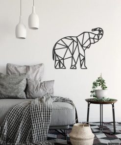 Elefanten-Wandkunst aus Metall
