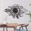 Florale Wandkunst aus Metall