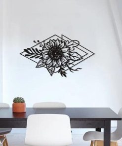 Florale Wandkunst aus Metall
