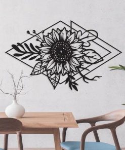 Florale Wandkunst aus Metall