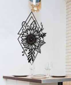 Florale Wandkunst aus Metall