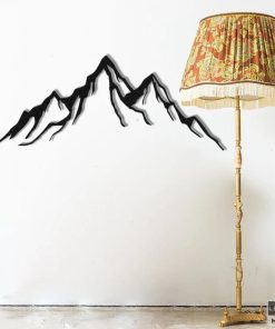 Industrielle Bergwandkunst aus Metall