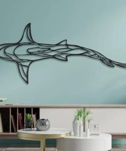 Industrielle Metallfisch-Wandkunst