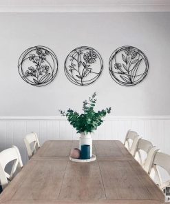 Industrielle Natur-Wandkunst aus Metall