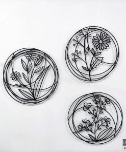 Industrielle Natur-Wandkunst aus Metall