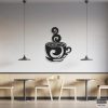 Industrielle Wandkunst aus Metall für das Esszimmer
