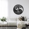 Industrieller Lebensbaum-Wandschmuck aus Metall