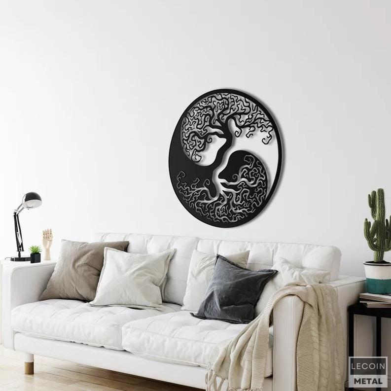 Industrieller-Lebensbaum-Wandschmuck-aus-Metall-2 Industrieller Lebensbaum-Wandschmuck aus Metall