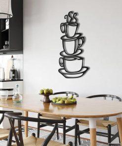 Kaffee-Wandkunst aus Metall