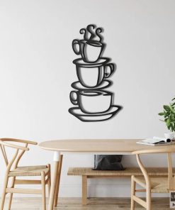Kaffee-Wandkunst aus Metall