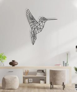 Kolibri-Wandkunst aus Metall
