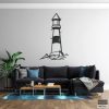Leuchtturm-Wandkunst aus Metall