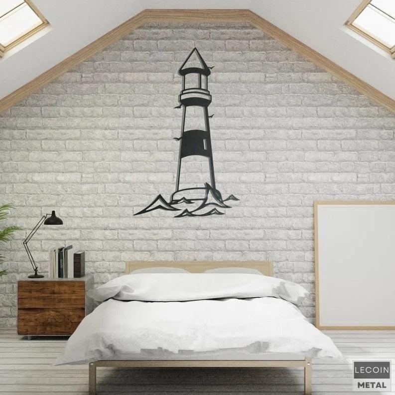 Leuchtturm-Wandkunst-aus-Metall-2 Leuchtturm-Wandkunst aus Metall