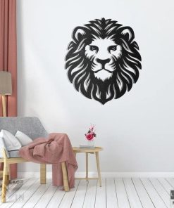 Löwen-Wandkunst aus Metall