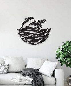 Meereswandkunst aus Metall