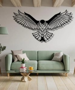 Metall-Adler-Wandkunst
