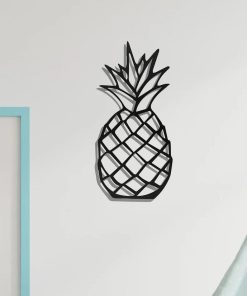 Metall-Ananas-Wandkunst