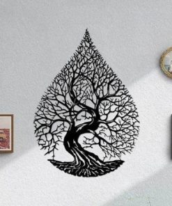 Metall-Baum-Wandkunst