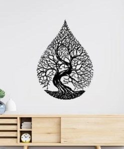 Metall-Baum-Wandkunst