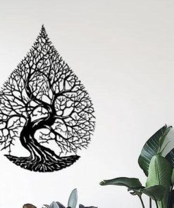 Metall-Baum-Wandkunst