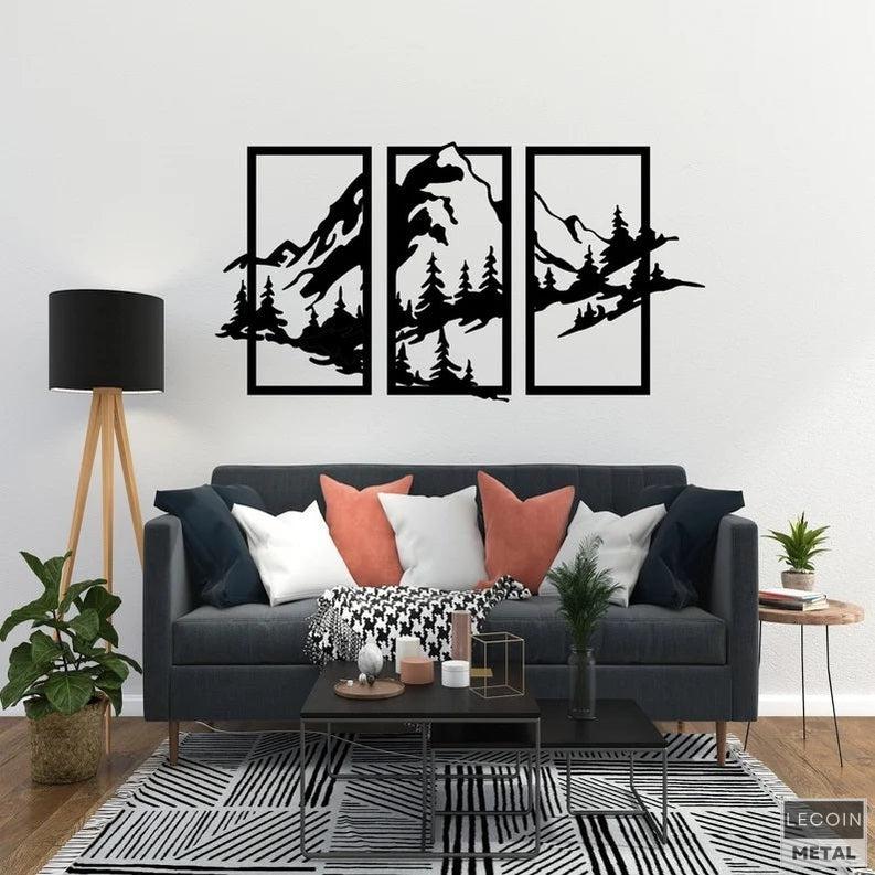 Metall-Berg-Design-Wandkunst-3 Metall-Berg-Design-Wandkunst