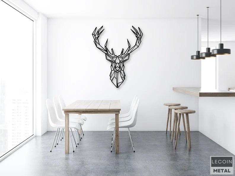 Metall-Hirsch-Wandkunst-2 Metall-Hirsch-Wandkunst