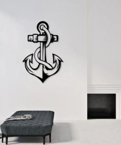 Metall-Marine-Anker-Wandkunst