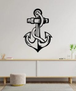 Metall-Marine-Anker-Wandkunst