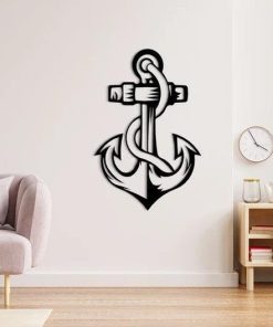 Metall-Marine-Anker-Wandkunst