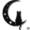Metall-Mond-Wandkunst