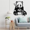 Metall-Panda-Wandkunst