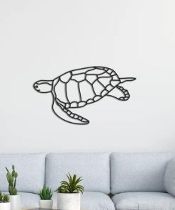 Metall-Schildkröten-Wandkunst