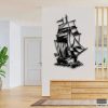 Metall-Segelboot-Wandkunst