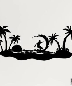 Metall-Surf-Wandkunst