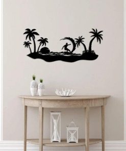 Metall-Surf-Wandkunst