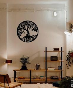 Metallbaum-Design-Wandkunst