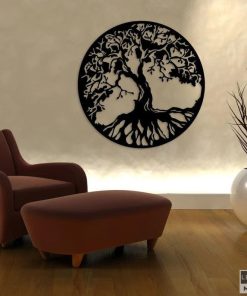 Metallbaum-Design-Wandkunst