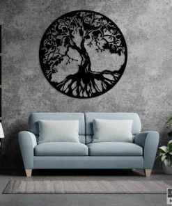 Metallbaum-Design-Wandkunst