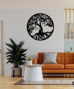 Metallbaum-Design-Wandkunst