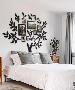 Moderne Baum-Wandkunst aus Metall