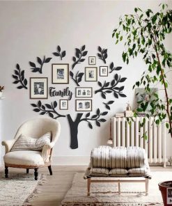 Moderne Baum-Wandkunst aus Metall