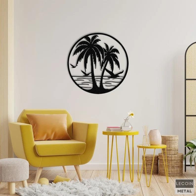 Wandkunst-aus-Metall-am-Meer Wandkunst aus Metall am Meer