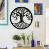 Wandkunst aus Metall mit Baum des Lebens