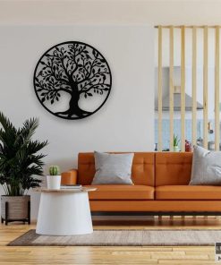 Wandkunst aus Metall mit Baum-des-Lebens-Design