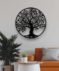 Wandkunst aus Metall mit Baum-des-Lebens-Design