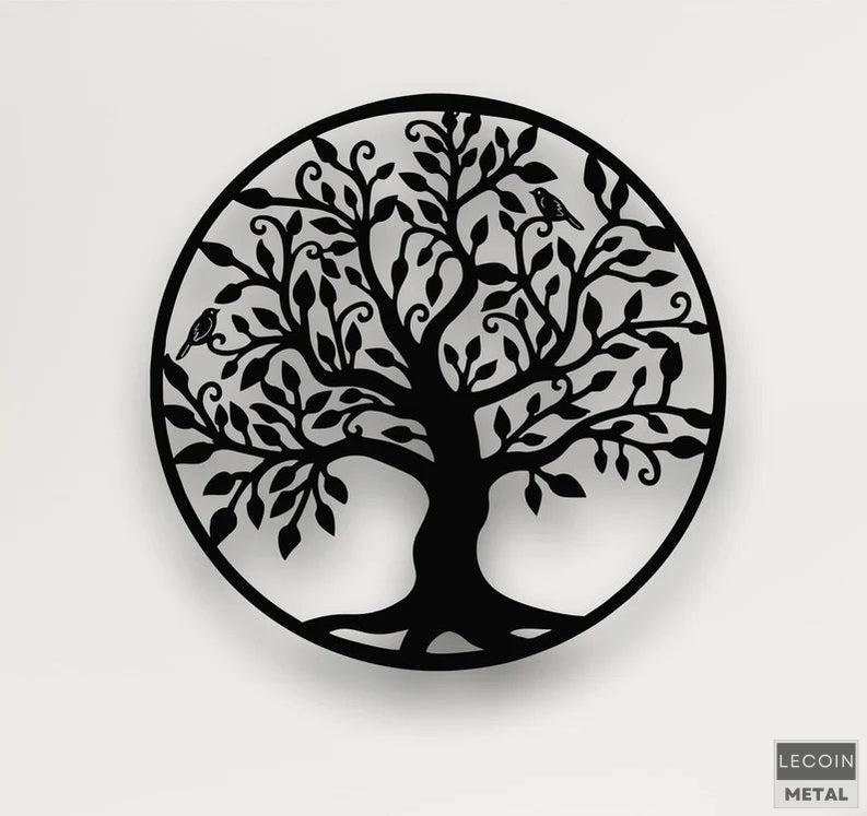 Wandkunst-aus-Metall-mit-Baum-des-Lebens-Design Wandkunst aus Metall mit Baum-des-Lebens-Design